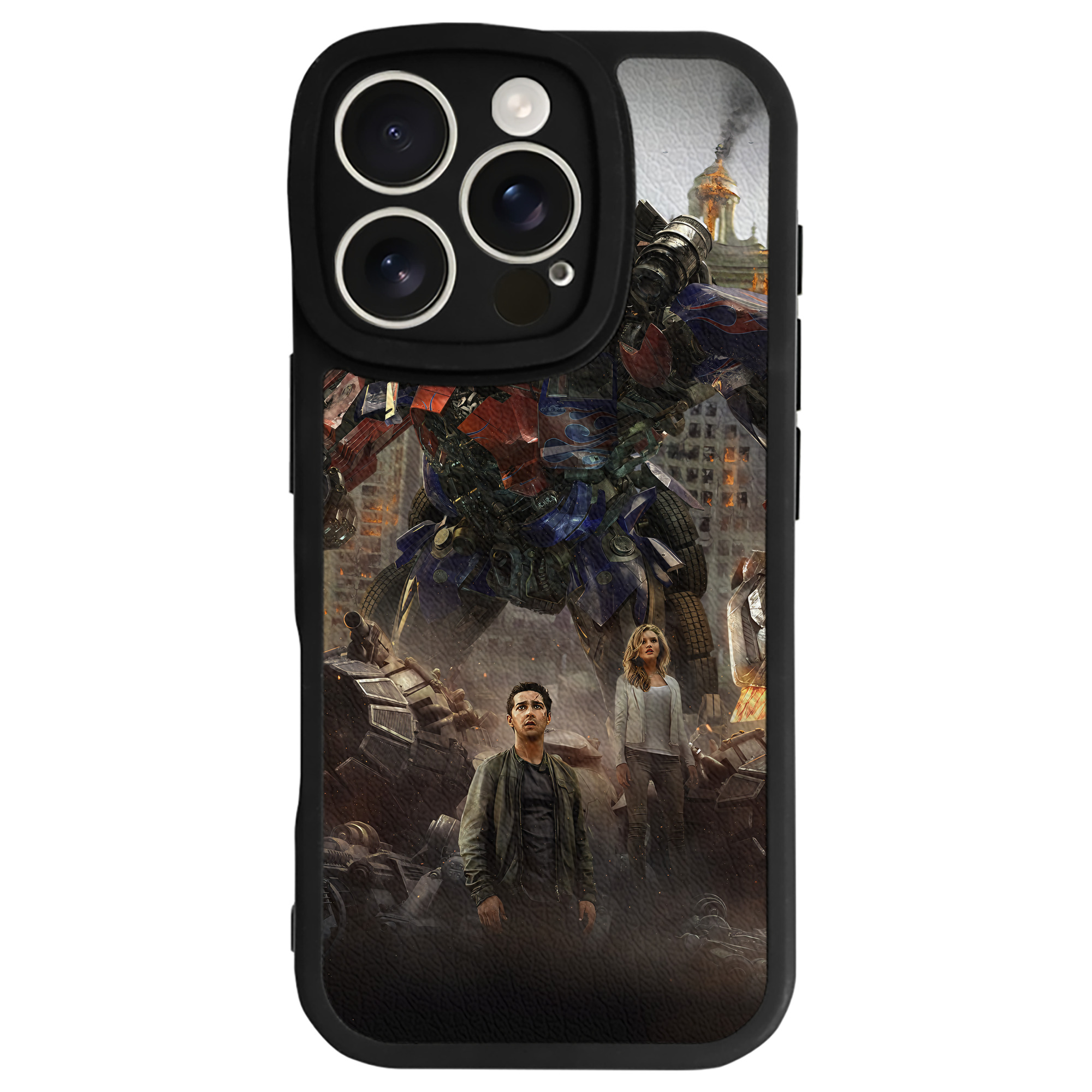 （画像用） Transformers トランスフォーマー 【iPhone 16シリーズ対応】シリコンスマホケース（レザー調） 材質：シリコン